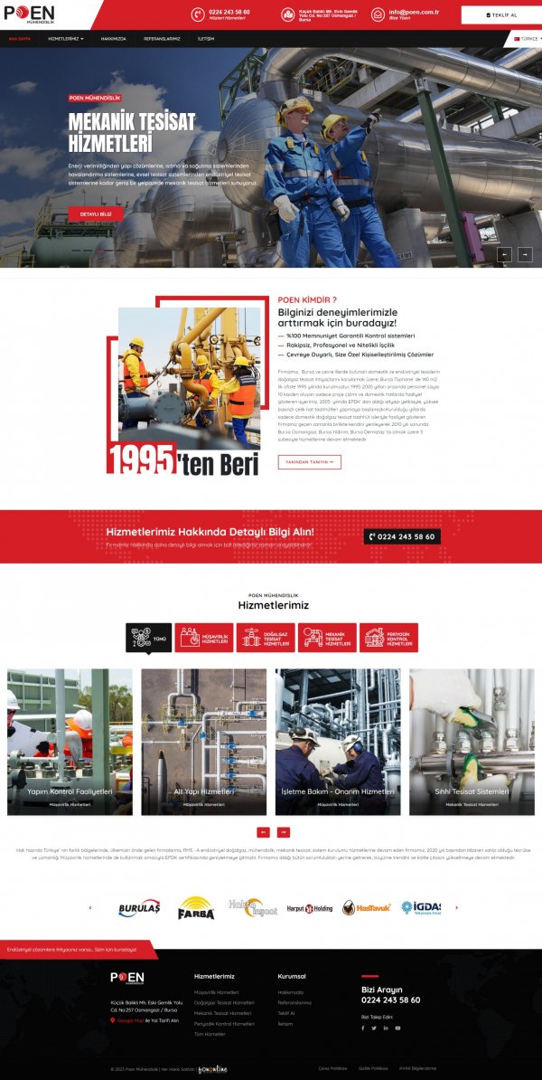 Kurumsal Site poen.com.tr Web Site Tasarımı & Yazılımı