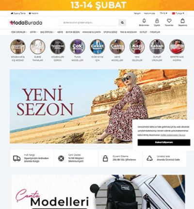 Giyim & Moda E-Ticaret Konsepti #3